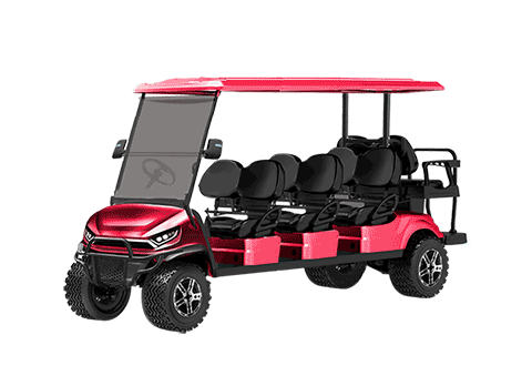 6 seater lifted golf cart